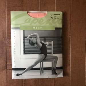 Capezio Mesh Convertible Tights, Ballet Pink New!